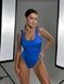 Купальник суцільний біфлекс блискучий з чашками SHINE Swim 2 синій