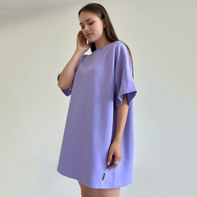 Сукня-футболка Марина лаванда, Фіолетовий, XS, Трикотаж