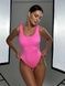 Купальник суцільний біфлекс блискучий з чашками SHINE Swim 2 барбі