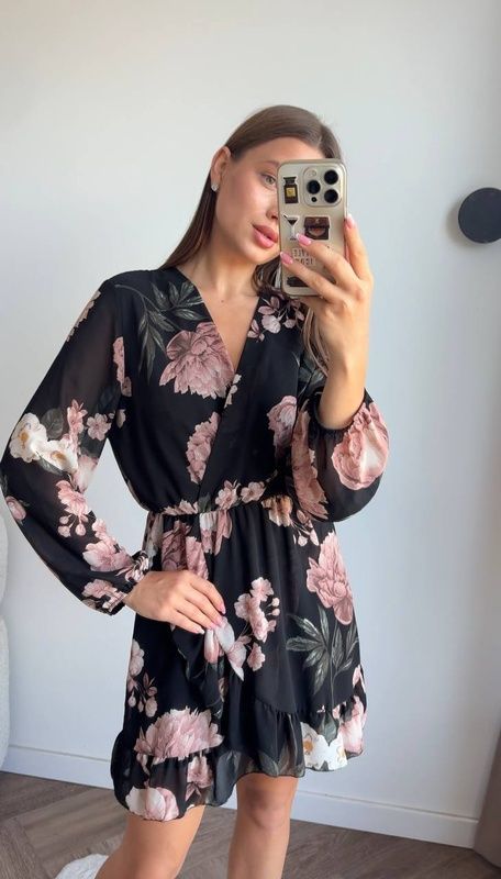 LAST ONE | Сукня Dark mini Blossom