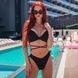 Плавки бразиліани біфлекс блискучий Shine swim1 чорні