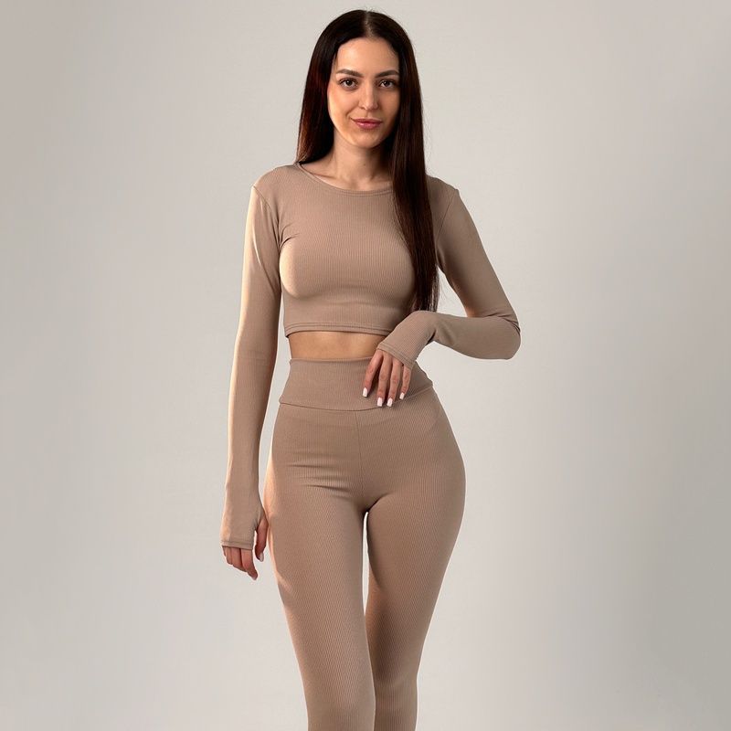 Рашгард рубчик basic нюдовий