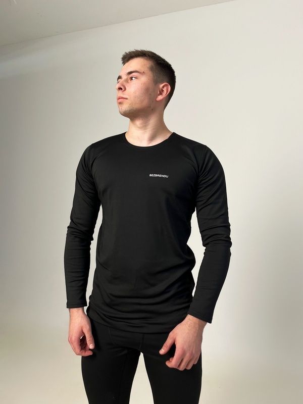 Рошгард довгий мікродайвінг фліс з брендуванням Мікродайвінг на флісі Чорний